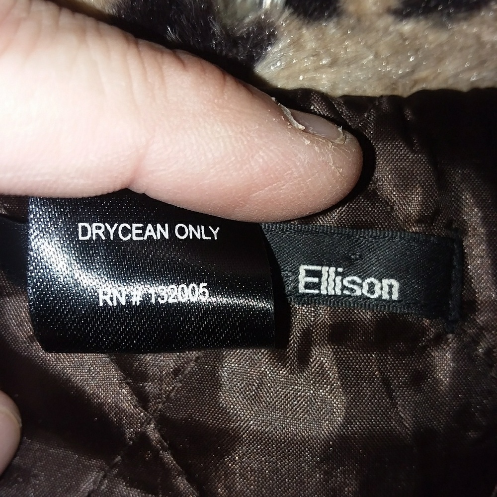 Ellison Ladies Animal Print Faux Fur Coat(M) - Picture 3 of 8